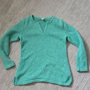 L.L. Bean Teal V-Neck Women's Sweater